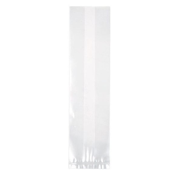 Plastpåsar 5x3,8x20,3cm med Sidoinvik (100 st) [GB9]