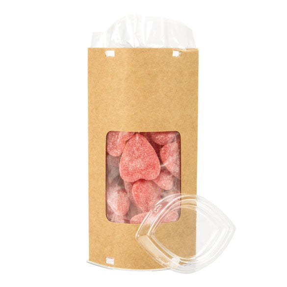 Kraft med fönster Pop-up tubkit, ögonformad 7,8 x 5,2 x 15,4 cm (25 st) [KTEWS26]