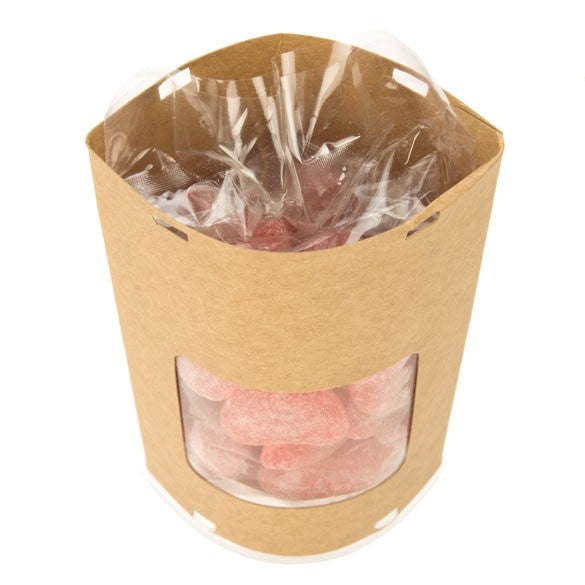 Kraft med fönster Pop-up tubkit, ögonformad 7,8 x 5,2 x 15,4 cm (25 st) [KTEWS26]