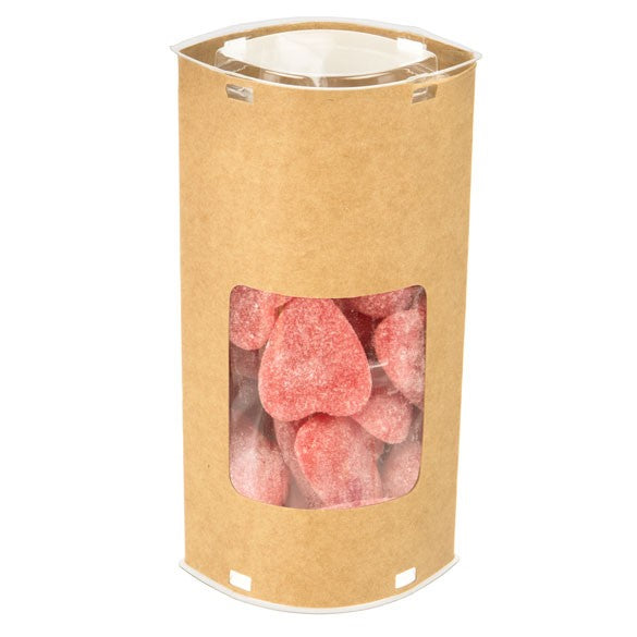 Kraft med fönster Pop-up tubkit, ögonformad 7,8 x 5,2 x 15,4 cm (25 st) [KTEWS26]