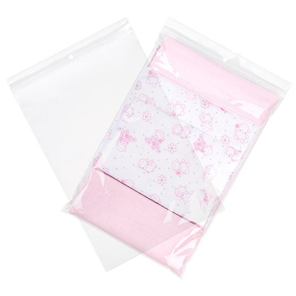 Blixtlåspåsar med häng hål 20,5x30,5cm Kristallklart PP 50 mikron (100 st) [ZR812]