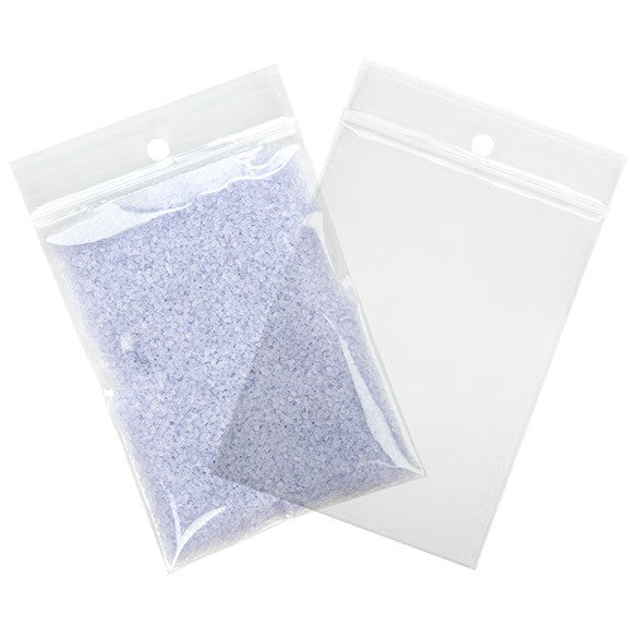 Zippåsar med häng hål 7,5x10cm Kristallklart PP 75 mikron (100 st) [Z3R34]