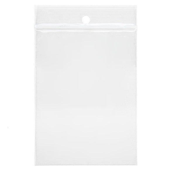 Zippåsar med häng hål 7,5x10cm Kristallklart PP 75 mikron (100 st) [Z3R34]