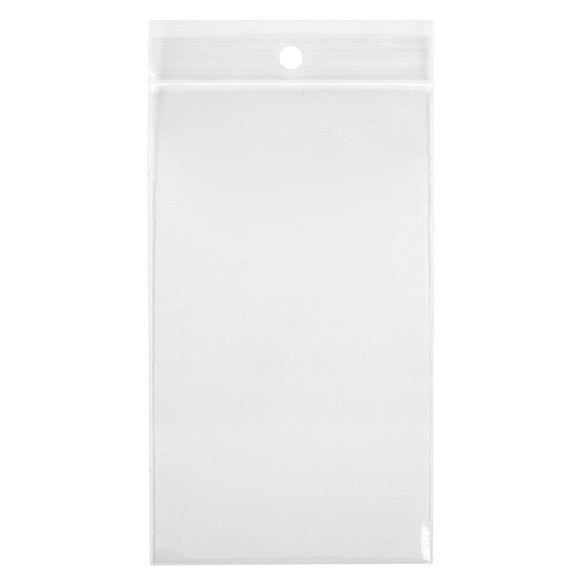 Zippåsar med häng hål 7,5x12,5cm Kristallklart PP 75 mikron (100 st) [Z3R35]