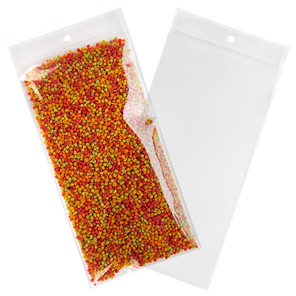 Zippåsar med häng hål 12,5x20,5cm Kristallklart PP 75 mikron (100 st) [Z3R48]