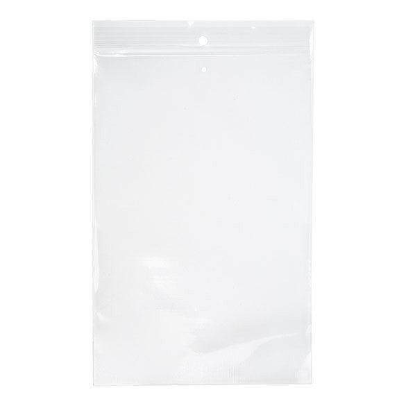 Zippåsar med häng hål och lufthål 15x23cm Kristallklart PP 75 mikron (100 st) [Z3R69V]