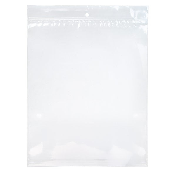 Zippåsar med häng hål 20,5x25,5cm Kristallklart PP 75 mikron (100 st) [Z3R810]