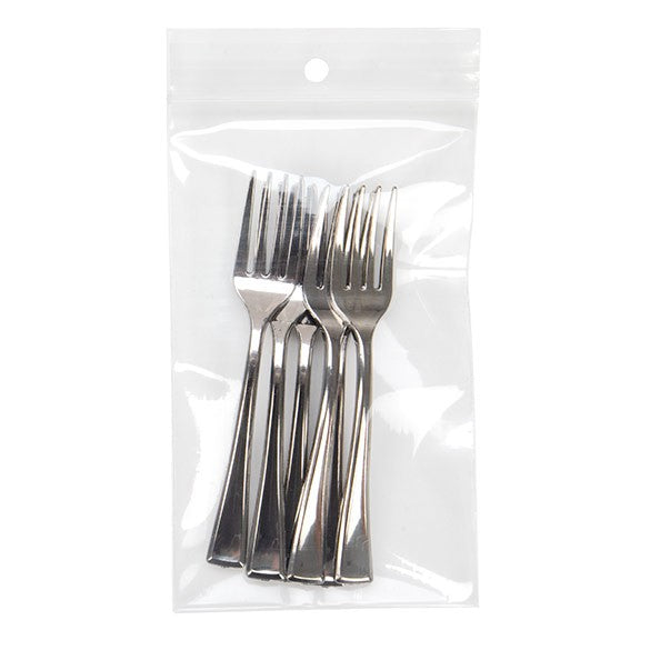 Zippåsar med häng hål 7,5x12,5cm Kristallklart PP 100 mikron (100 st) [Z4R35]