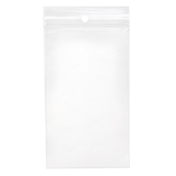 Zippåsar med häng hål 7,5x12,5cm Kristallklart PP 100 mikron (100 st) [Z4R35]