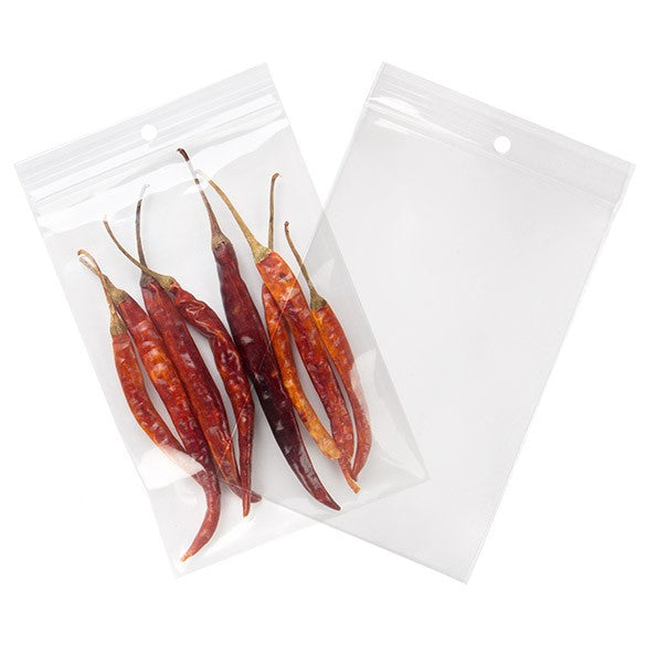 Zippåsar med häng hål 10x15cm Kristallklart PP 100 mikron (100 st) [Z4R46]