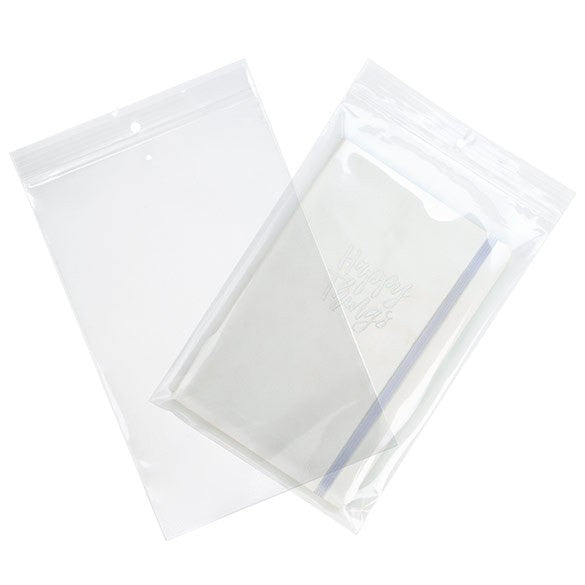Zippåsar med häng hål och lufthål 15x23cm Kristallklart PP 100 mikron (100 st) [Z4R69V]