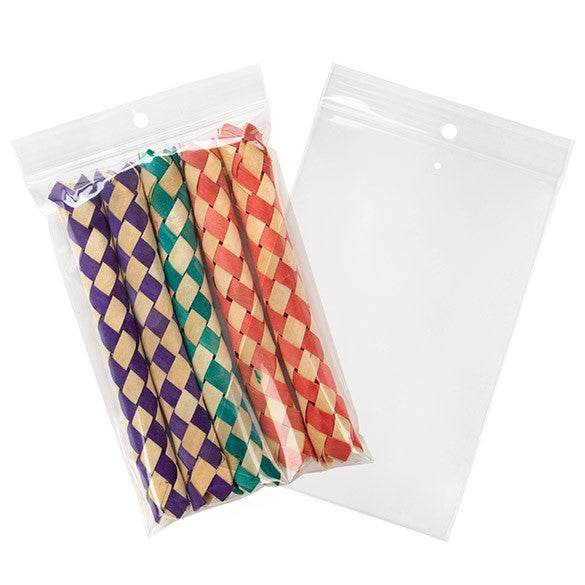 Blixtlåspåsar med häng hål och lufthål 10x15cm Kristallklart PP 50 mikron (100 st) [ZR46V]