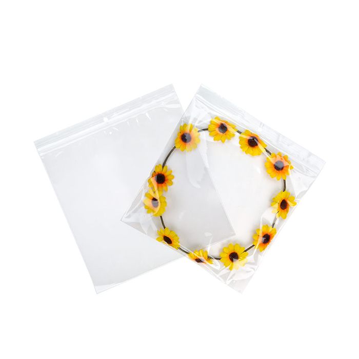 Blixtlåspåsar med häng hål och lufthål 20,5x20,5cm Kristallklart PP 50 mikron (100 st) [ZR88V]