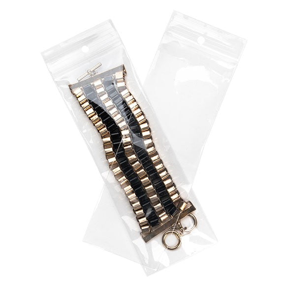 Blixtlåspåsar med häng hål 6,5x18cm Kristallklart PP 50 mikron (100 st) [ZR2H7]
