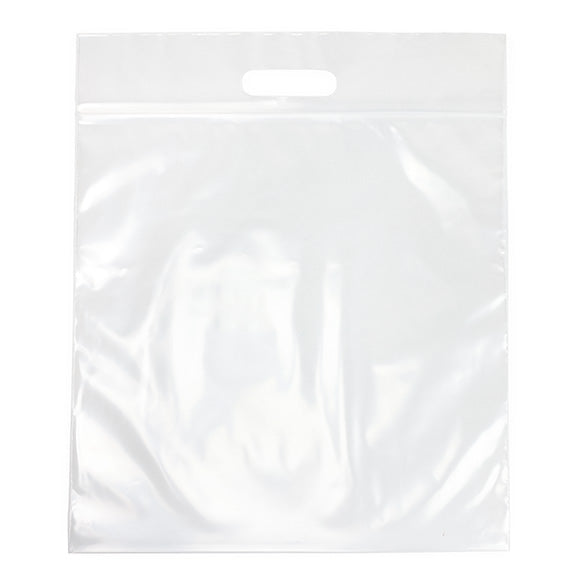 Plastkassar Transparent 33,6x33,6 + 6,4cm 75 mikron med Zip Stängning (100 st) [ZH13CL5]