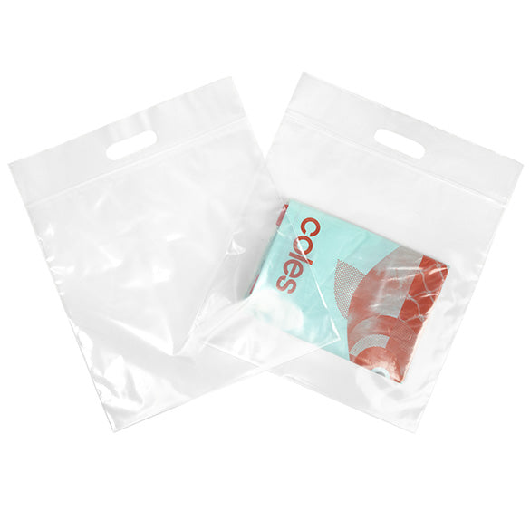 Plastkassar Transparent 33,6x33,6 + 6,4cm 75 mikron med Zip Stängning (100 st) [ZH13CL5]