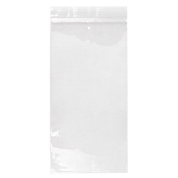 Blixtlåspåsar med lufthål 10x20,5cm Kristallklart PP 50 mikron (100 st) [ZC48V]