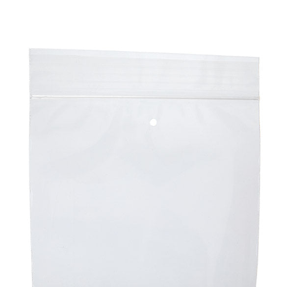 Blixtlåspåsar med lufthål 10x20,5cm Kristallklart PP 50 mikron (100 st) [ZC48V]