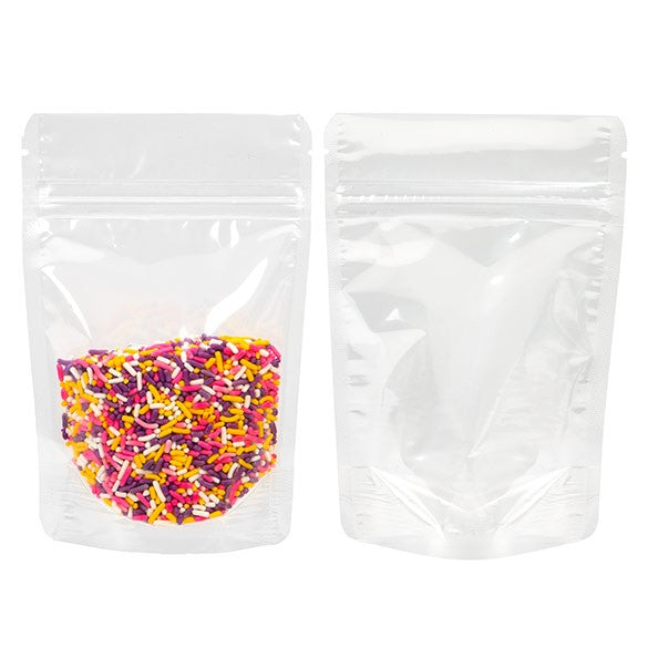 Stå upp påsar Transparent 10x6x15cm | 57 gram (100 st) [ZBG2]