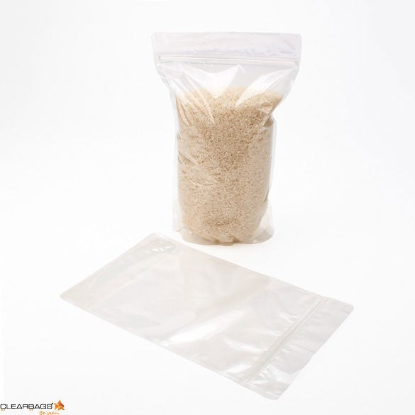 Stå upp påsar Transparent 17x9x28,5cm | 340 gram (100 st) [ZBG4]