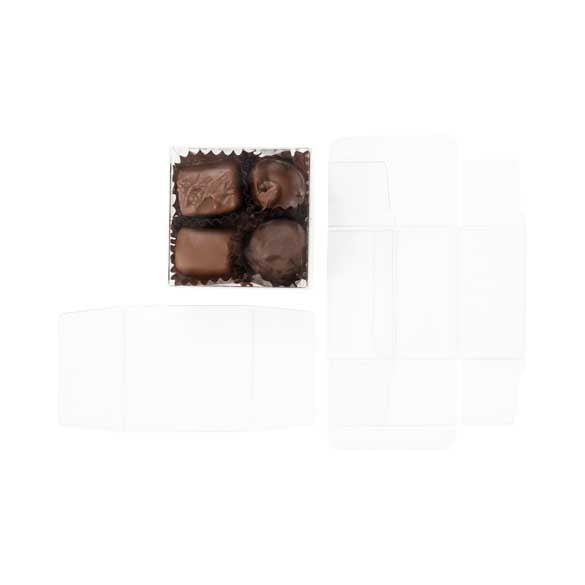 Chokladlåda med insats 7 x 3,7 x 7 cm (100 st) [CNDY227]