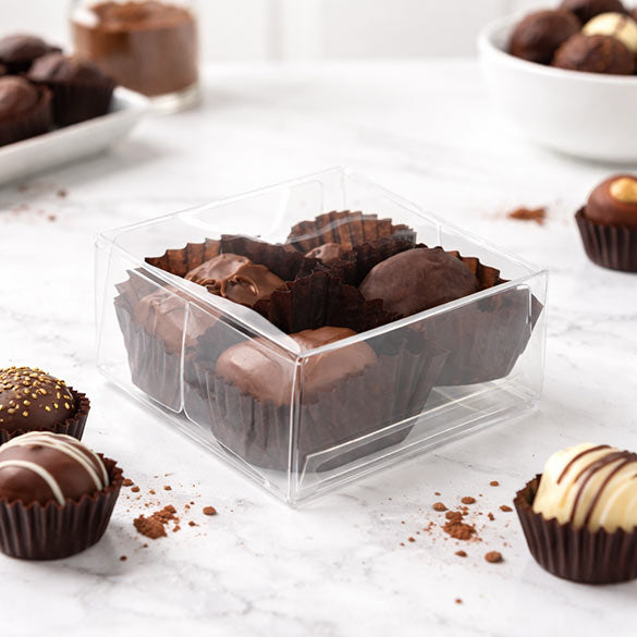 Chokladlåda med insats 7 x 3,7 x 7 cm (100 st) [CNDY227]