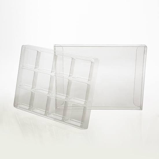 Crystal Klart Artisan Candy Box Set för 12 10,3 x 2 x 13,8cm (25 st) [CNDY270]