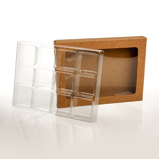 Kraft Artisan Candy Box Sets för 12 st 8.9 x 2.1 x 13,8cm (25 st) [CNDY271]