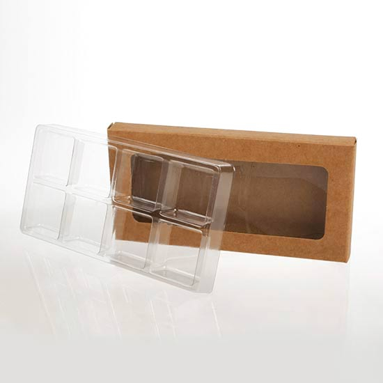 Kraft Artisan Candy Box Sets för 8 7 x 2,1 x 13,8cm (25 st) [CNDY273]