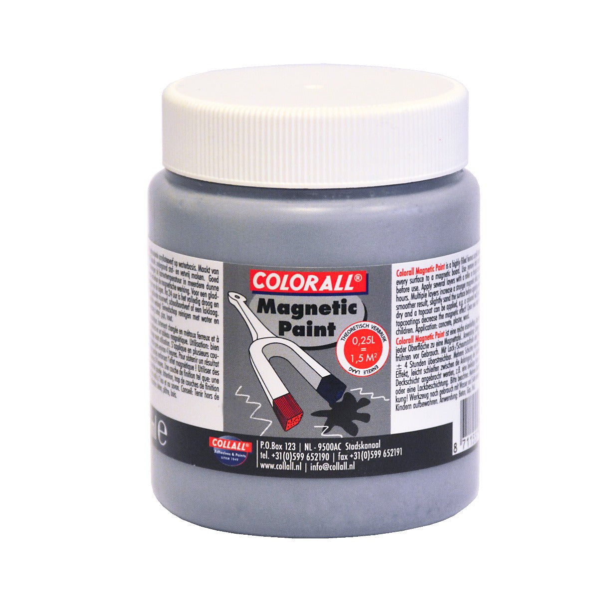 Magnetic paint Grey 250ml in Bottle (1 pc.)
