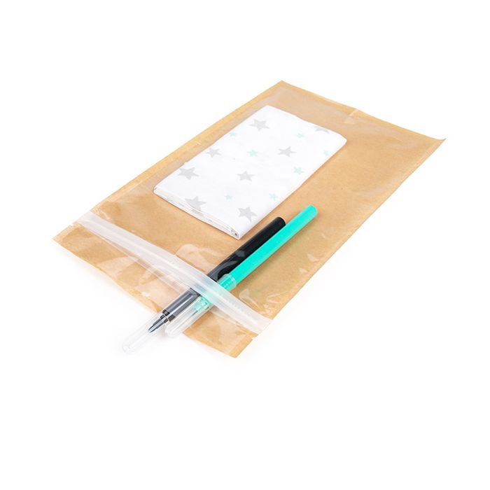 Miljövänliga Blixtlåspåsar Kraft 15,2x23,5 cm (100 st) [HZBBE7KC]