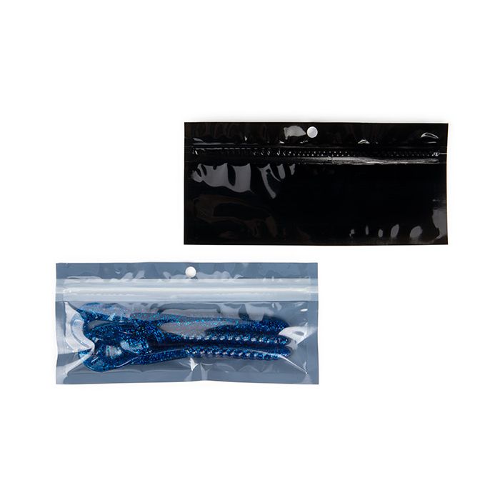 Miljövänliga Blixtlåspåsar svart 14x4,4 cm (100 st) [HZBBE8B]