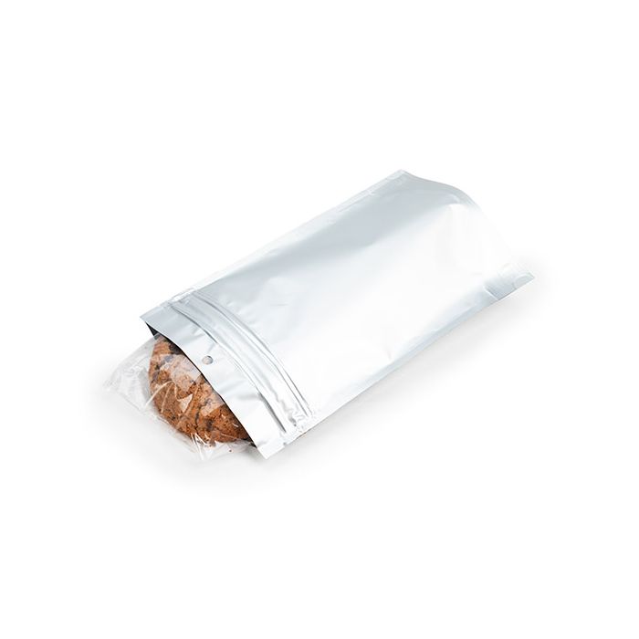 Barnsäkra påsar för påsar i matt silver 13x6,4x20,6cm (100 st) [CRP3MS]