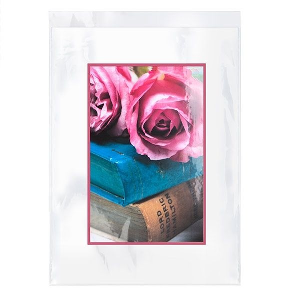 Plastpåsar 46,8x61,6cm Transparent med Tejpremsa (100 st) [B18PC]