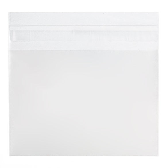 Plastpåsar 13,2x9,5cm Transparent med Tejpremsa (100 st) [B35]