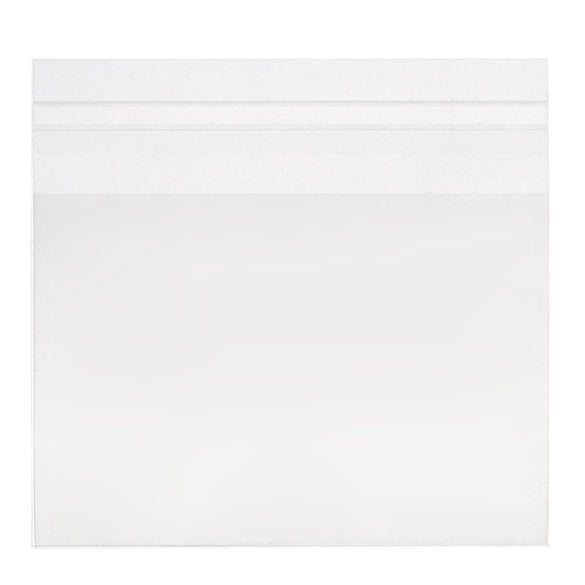 Plastpåsar 14,4x10,8cm Transparent med Tejpremsa (100 st) [B45S]