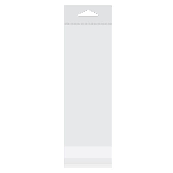 Cellofanpåsar med Eurohål 7x17,9cm Transparent med Tejpremsa (100 st) [HB27W]