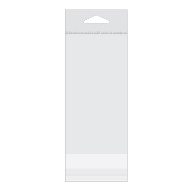 Cellofanpåsar med Eurohål 7,3x14,3cm Transparent med Tejpremsa (100 st) [HB2H5]