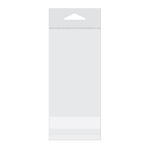 Cellofanpåsar med Eurohål 7x12,1cm Transparent med Tejpremsa (100 st) [HB2X4]
