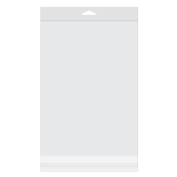 Cellofanpåsar med Eurohål 20x27,6cm Transparent med Tejpremsa (100 st) [HB7X10]