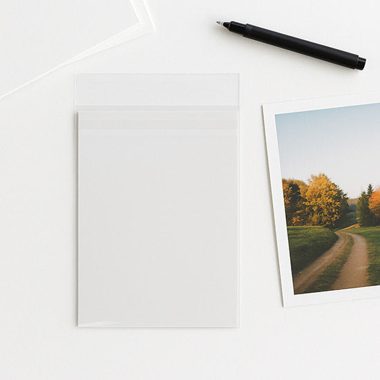 Plastpåsar 10,8x15,6cm Premium Transparent med Tejpremsa (100 st) [PR4X6]