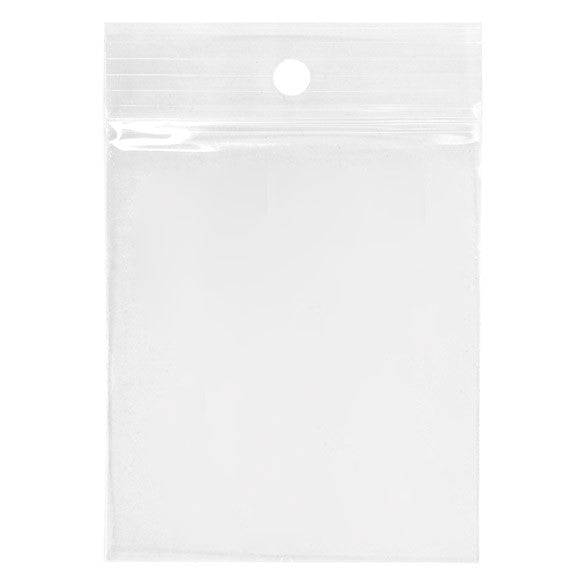 Zippåsar med häng hål 6,5x7,5cm Kristallklart PP 75 mikron (100 st) [Z3R2H3]