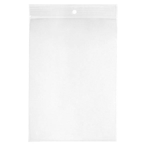 Zippåsar med häng hål 12,5x18cm Kristallklart PP 75 mikron (100 st) [Z3R57]