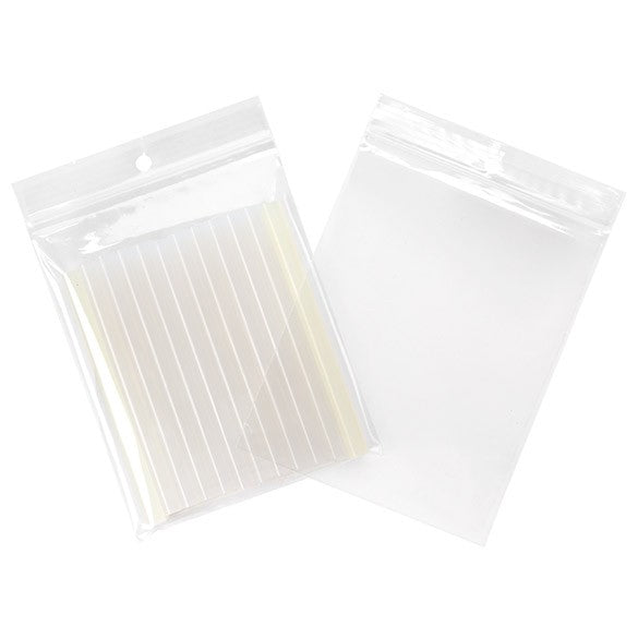 Blixtlåspåsar med häng hål 10x12,5cm Kristallklart PP 50 mikron (100 st) [ZR45]