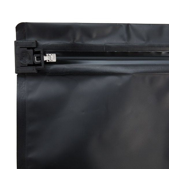 Plastpåsar Matt Svart 30,5x10,2x22,9cm Förslutbar barnsäker stängning (10 stuks) [CRZ912B]