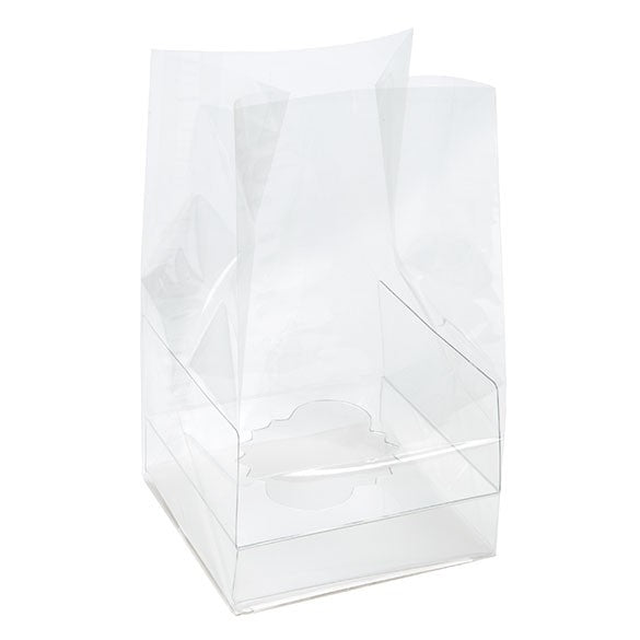 Cupcakepåsar med pappersbotten för singlar 10,2 x 10,2 x 17,8cm (100 st) [CBG4]