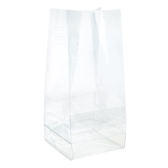 Cupcakepåsar för singlar med pappersbotten 10,2x10,2x22,9cm (100 st) [CBG4XL]