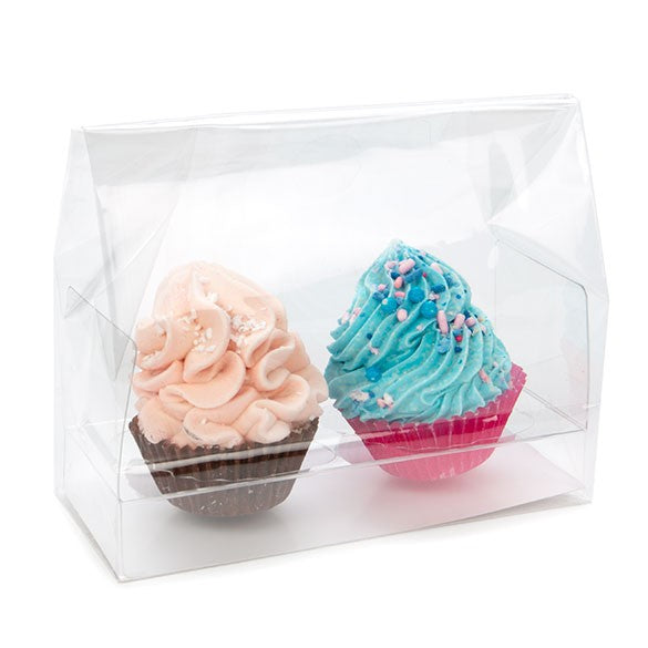 Cupcakepåsar för mini-dubbar med pappersbotten 12,7x5,7x12,7cm (100 st) [CBG9]