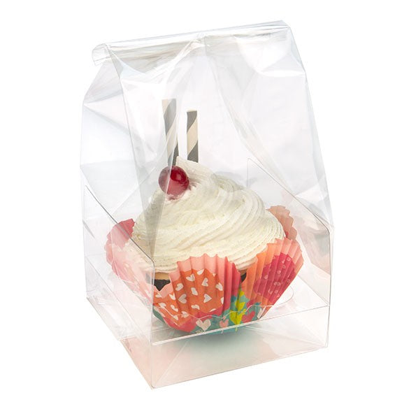 Cupcakepåsar för mini-dubbar med pappersbotten 12,7x5,7x12,7cm (100 st) [CBG9]