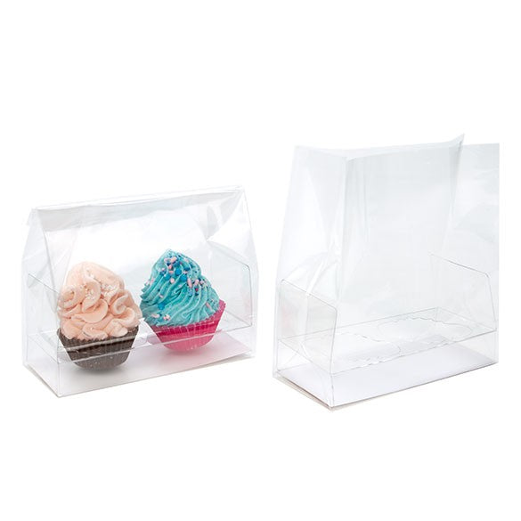Cupcakepåsar för mini-dubbar med pappersbotten 12,7x5,7x12,7cm (100 st) [CBG9]